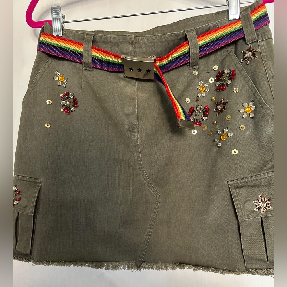 Compagnia Italiana Bejeweled Designer Skirt